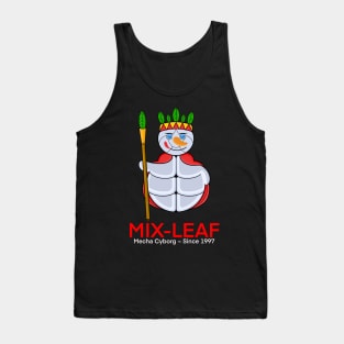 Mecha Cyborg Cute Turtle Mix-Leaf Tank Top